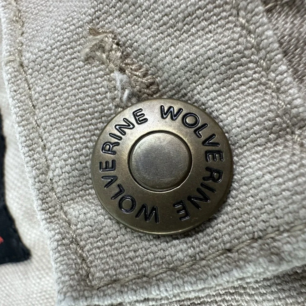 Vintage Wolverine Carpenter Shorts‎ Mens Actual 42 X 9 Beige Heavyweight Canvas